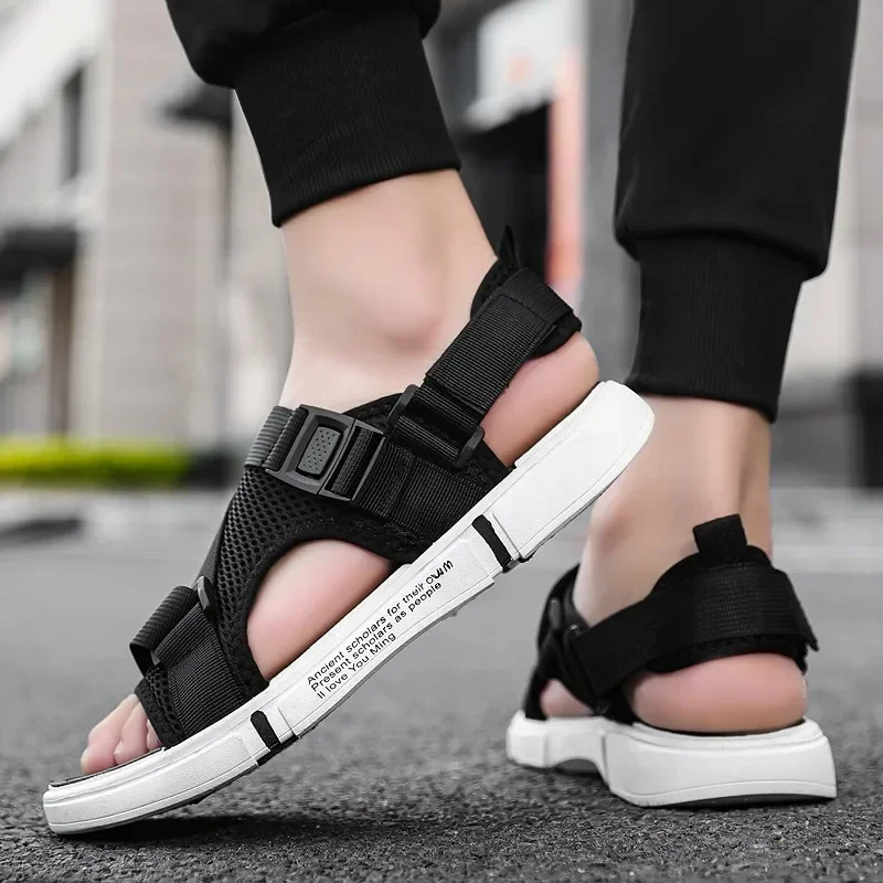Sandals Soft Men Comfortable Non-Slip Men Shoes High Quality Woven Beach Sandals Mens Gladiator Sandals Summer Casual Flat Shoes
Sandals Soft Men Comfortable Non-Slip Men Shoes High Quality Woven Beach Sandals Mens Gladiator Sandals Summer Casual Flat Shoes