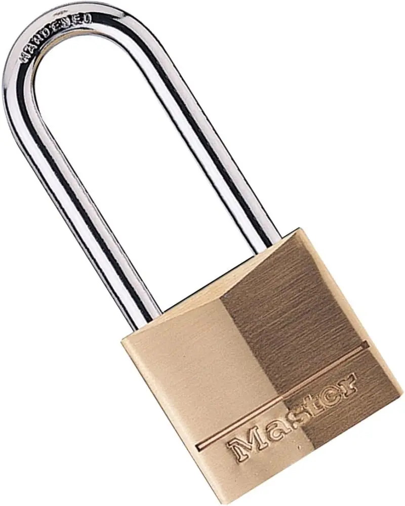 Padlock with Hardened Steel Shackle for Backpacks Lockers and Storage
Padlock with Hardened Steel Shackle for Backpacks Lockers and Storage