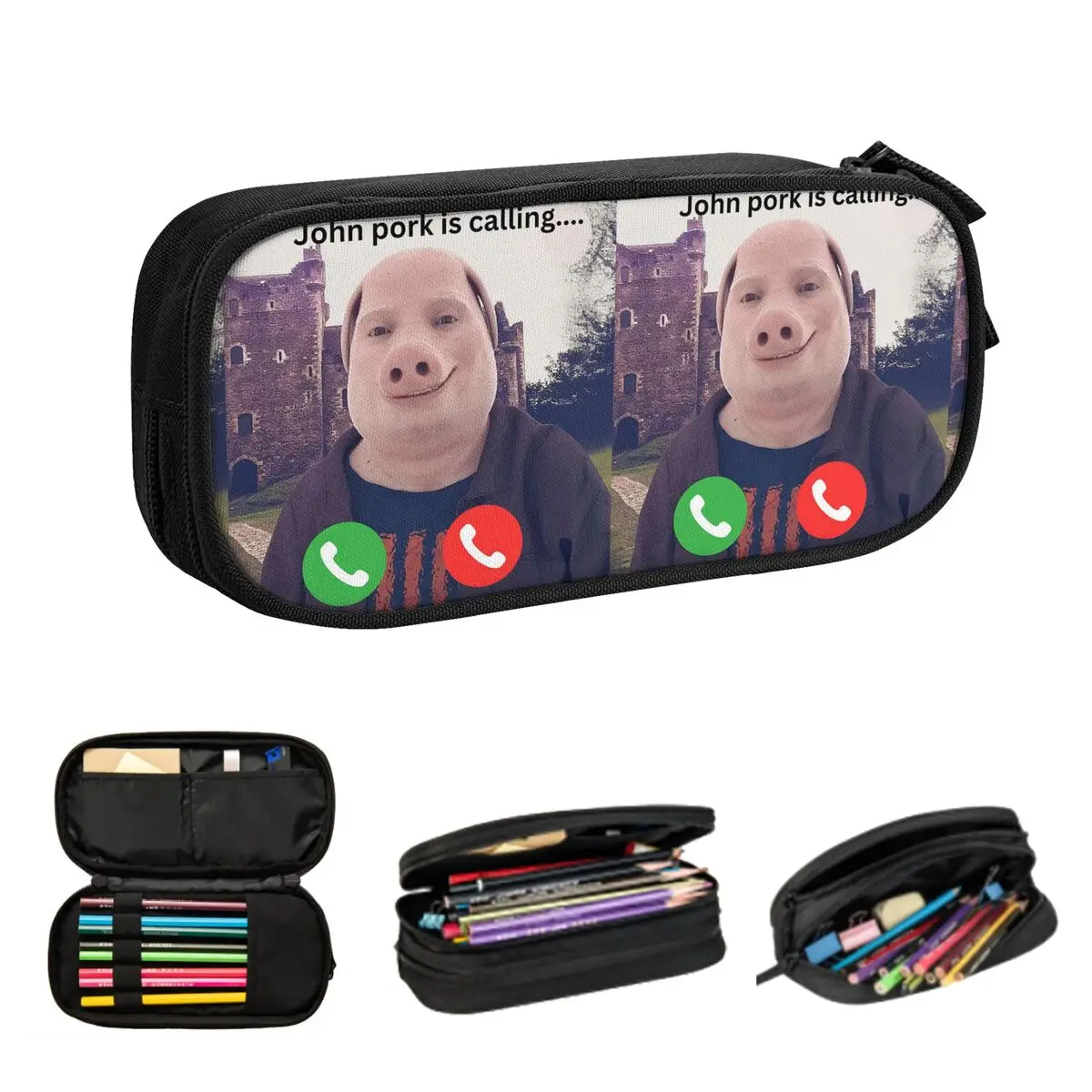 John Pork Pencil Cases for Student Gifts Pen Box Pencil Bag Large Storage Pencil Pouch Storage Stationery Supplies
John Pork Pencil Cases for Student Gifts Pen Box Pencil Bag Large Storage Pencil Pouch Storage Stationery Supplies