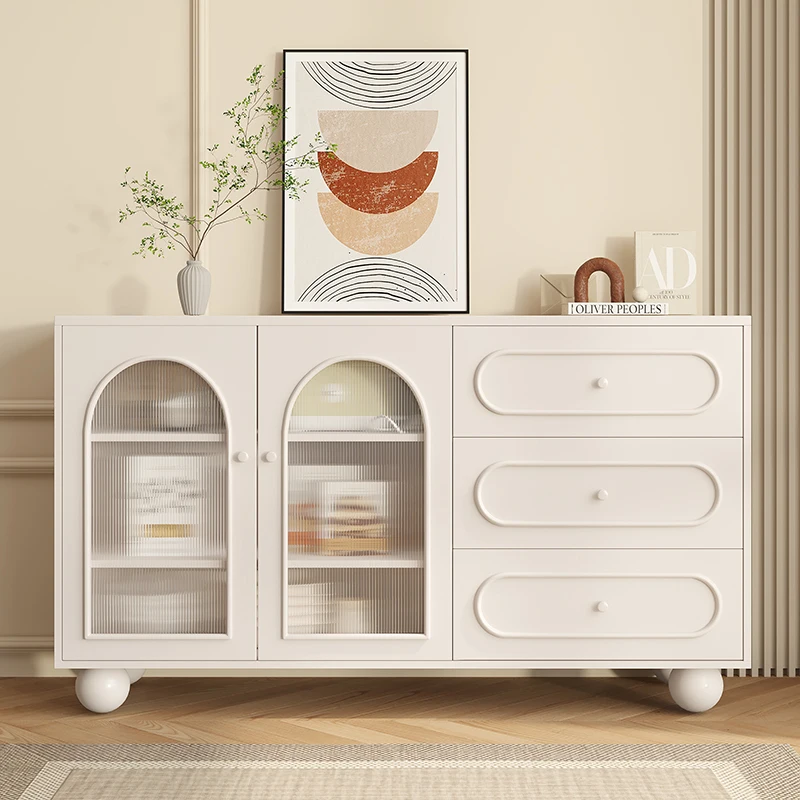 Cream style dining side cabinet household kitchen living room locker modern simple side integrated tea
Cream style dining side cabinet household kitchen living room locker modern simple side integrated tea