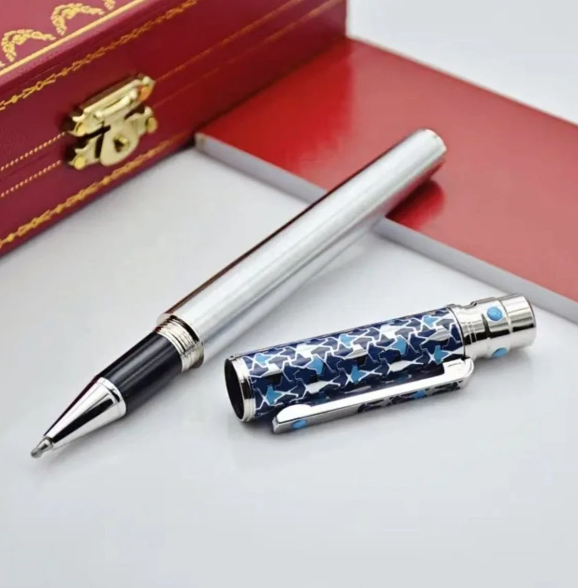 Rollerball Ballpoint Pen Blue Carving With Serial Number Writing Smooth Stationery Gifts
Rollerball Ballpoint Pen Blue Carving With Serial Number Writing Smooth Stationery Gifts