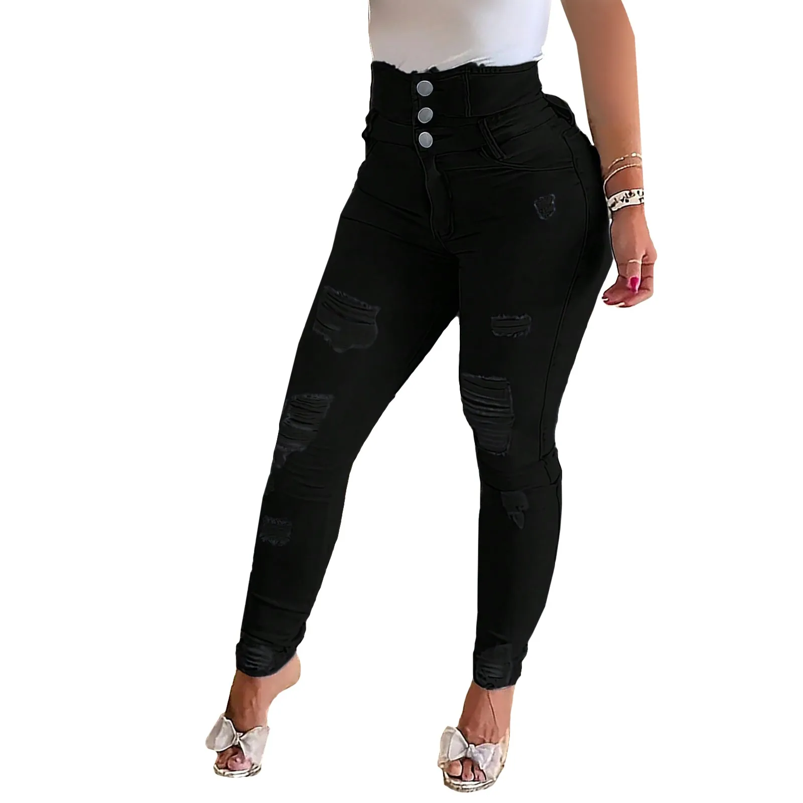 Pencil Pants Jeans Women Pencil Pants Bodycon High Waist Casual Long Pant Sheath Denim Trousers Tie Y2k Trouser Spring
Pencil Pants Jeans Women Pencil Pants Bodycon High Waist Casual Long Pant Sheath Denim Trousers Tie Y2k Trouser Spring