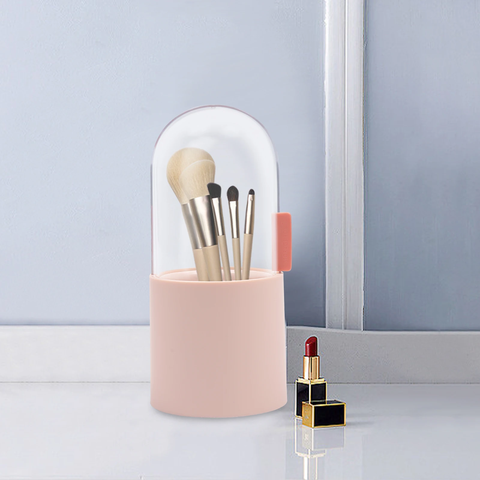 Dustproof Makeup Brush Holder Organizer Cosmetic Brushes Storage Case Display Stand with Crystal Clear Rotating Lid Bedroom
Dustproof Makeup Brush Holder Organizer Cosmetic Brushes Storage Case Display Stand with Crystal Clear Rotating Lid Bedroom