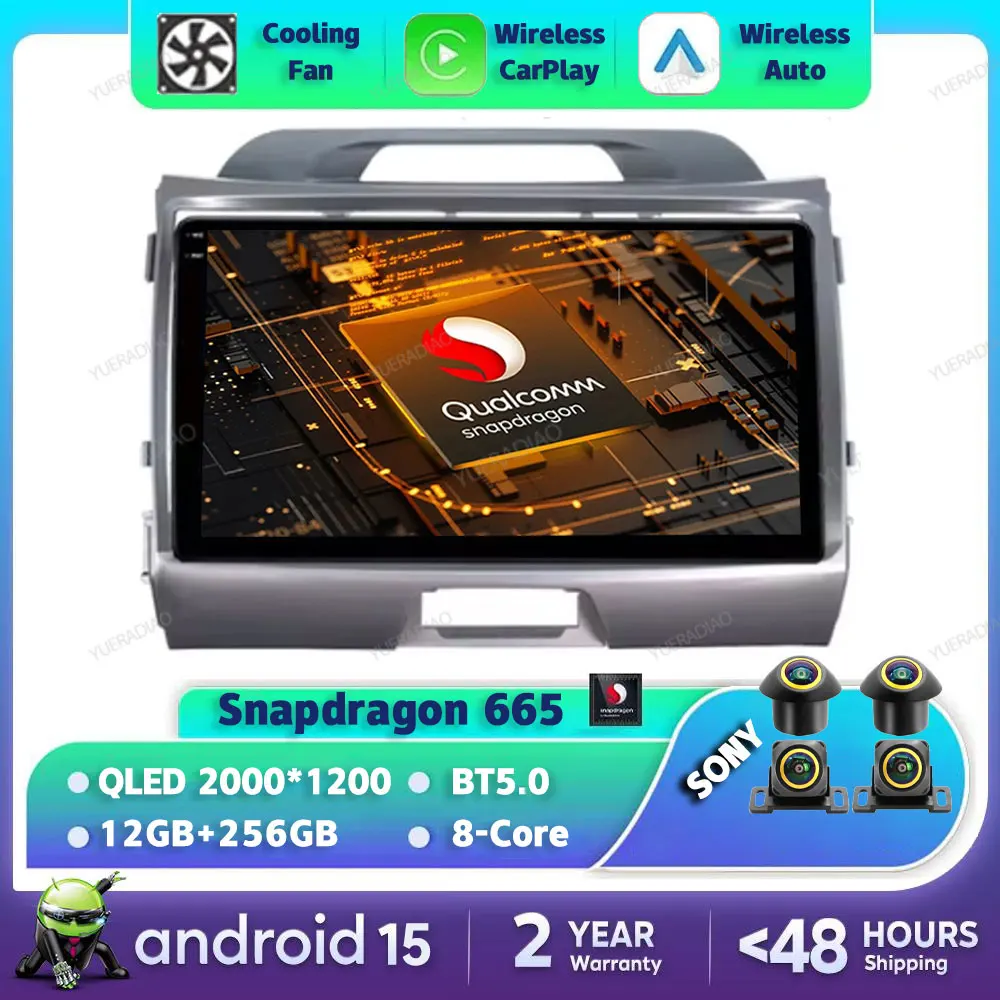Автомобильный радиоприемник Android 15 для Kia Sportage 3 SL 2010-2016 Мультимедийный видеоплеер GPS NAVI 2DIN 4G LTE 5G WIFI Головное устройство Qualcomm
Автомобильный радиоприемник Android 15 для Kia Sportage 3 SL 2010-2016 Мультимедийный видеоплеер GPS NAVI 2DIN 4G LTE 5G WIFI Головное устройство Qualcomm