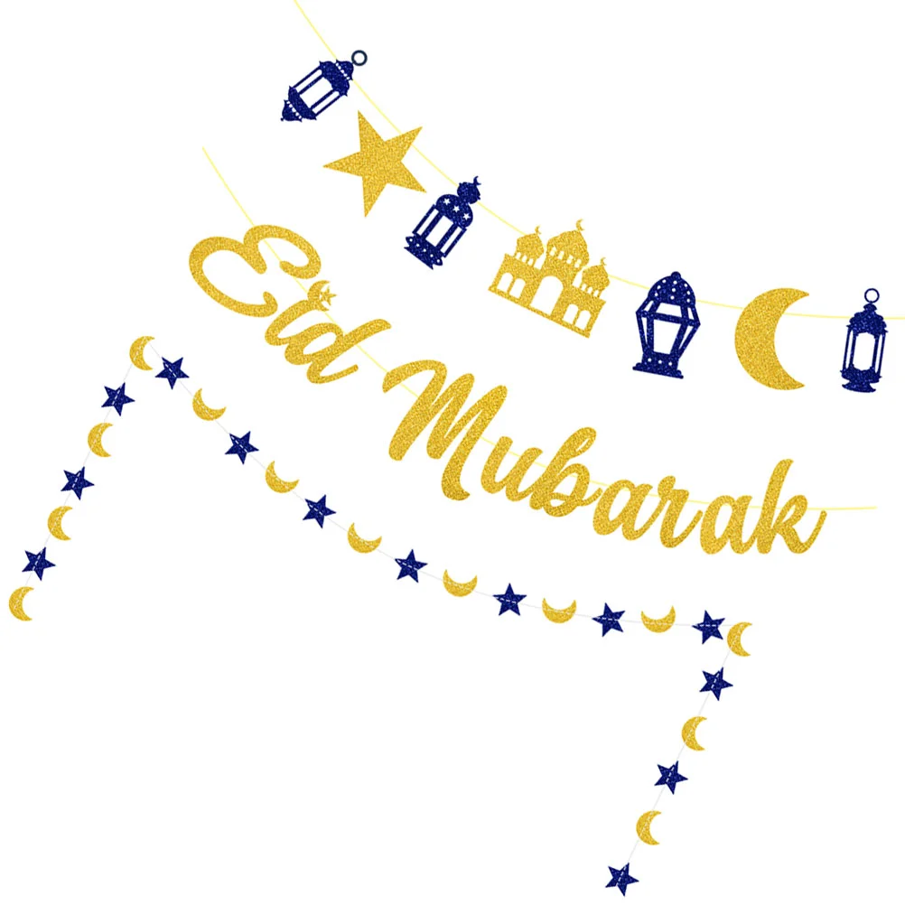 3 Pcs Moon Star Pull Banner Eid Mubarak Decor Ramadan Festival Hanging nament Party Supplies Celebrations Home Decoration
3 Pcs Moon Star Pull Banner Eid Mubarak Decor Ramadan Festival Hanging nament Party Supplies Celebrations Home Decoration