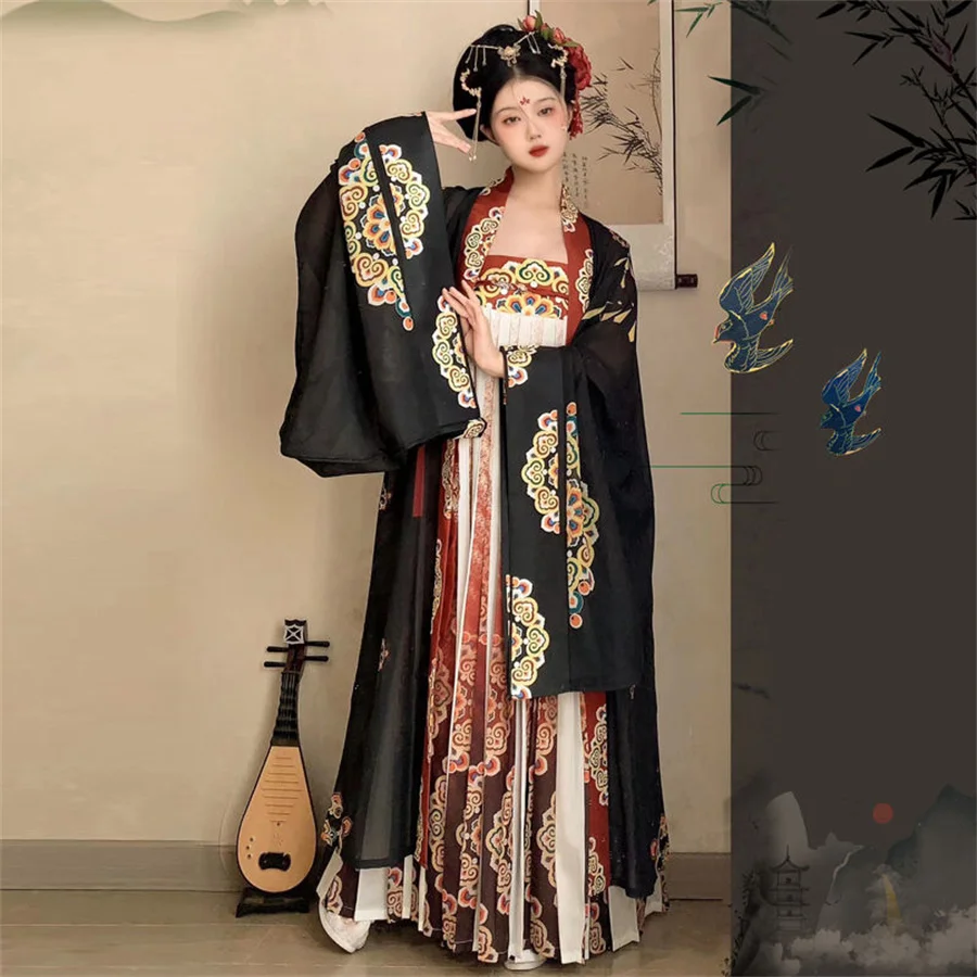 Retro Fairy Women Chinese Hanfu Dress Ancient Vintage Floral Stage Dance Costume Festival Party Traditional Tang Dynasty Clothes
Retro Fairy Women Chinese Hanfu Dress Ancient Vintage Floral Stage Dance Costume Festival Party Traditional Tang Dynasty Clothes
