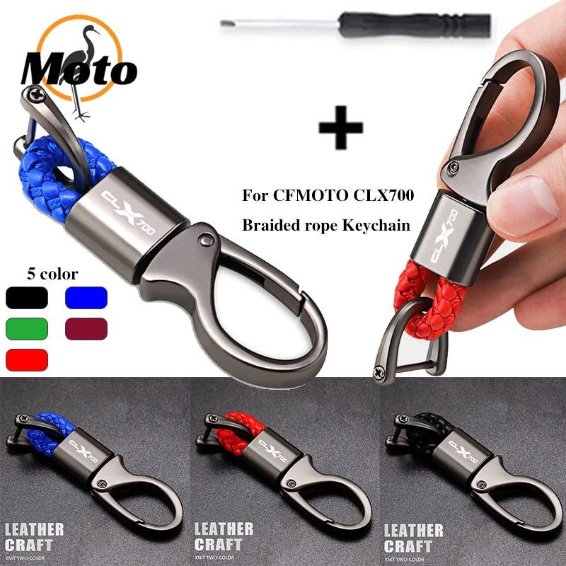 For CFMOTO 700 CLX CLX700 700CL-X CF700 CF MOTO 700clx 2021-2023 Motorcycle Accessories Braided Rope Keyring Metal Keychai
For CFMOTO 700 CLX CLX700 700CL-X CF700 CF MOTO 700clx 2021-2023 Motorcycle Accessories Braided Rope Keyring Metal Keychai