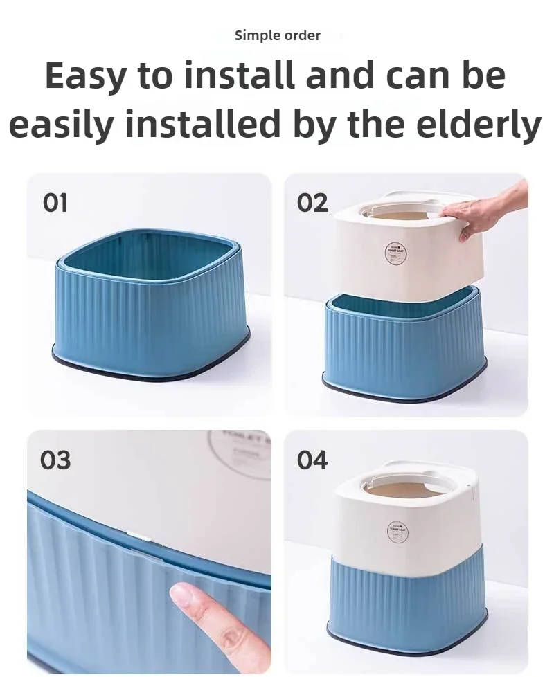 Excellent Portable Toilet Toilet Simple Elderly Adult Children's Bedroom Can Sit At Night with A Potty Cover Non-slip Easy To In
Excellent Portable Toilet Toilet Simple Elderly Adult Children's Bedroom Can Sit At Night with A Potty Cover Non-slip Easy To In