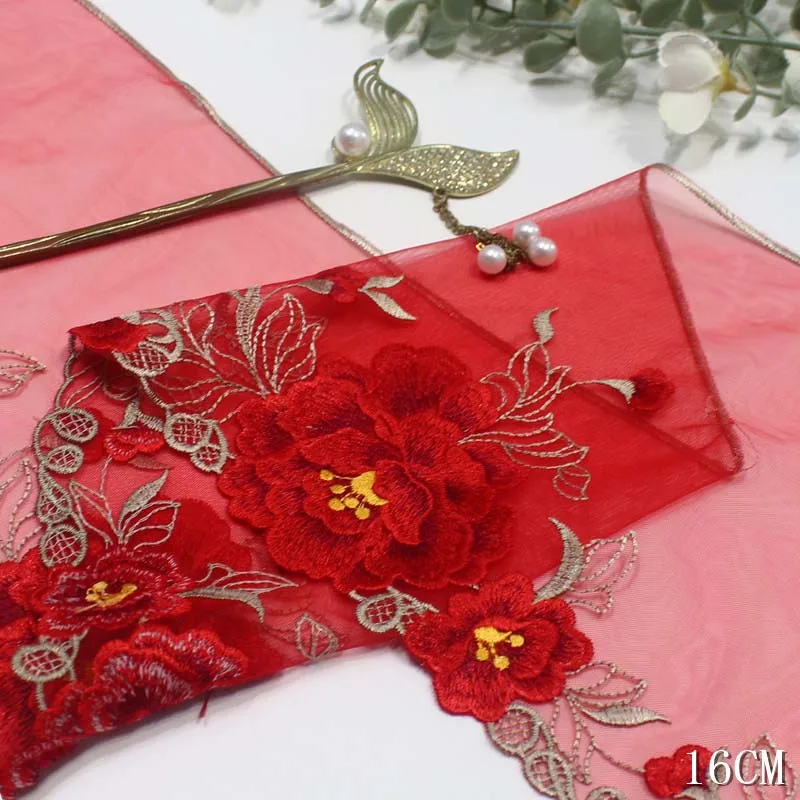 27Yards Red Flower Embroidered Fabric Soft Tulle Mesh Border Lace Trim for Women Bra Lingerie Underwear
27Yards Red Flower Embroidered Fabric Soft Tulle Mesh Border Lace Trim for Women Bra Lingerie Underwear