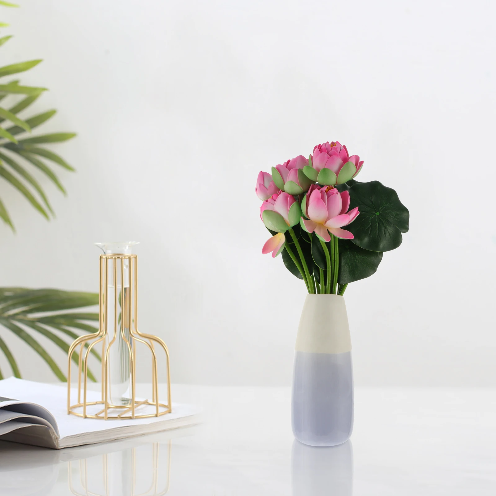 2Pcs Pink Artificial Lotus Wedding Flower Decoration Decorative Flowers for Home Wedding Office Desktop Simulation
2Pcs Pink Artificial Lotus Wedding Flower Decoration Decorative Flowers for Home Wedding Office Desktop Simulation