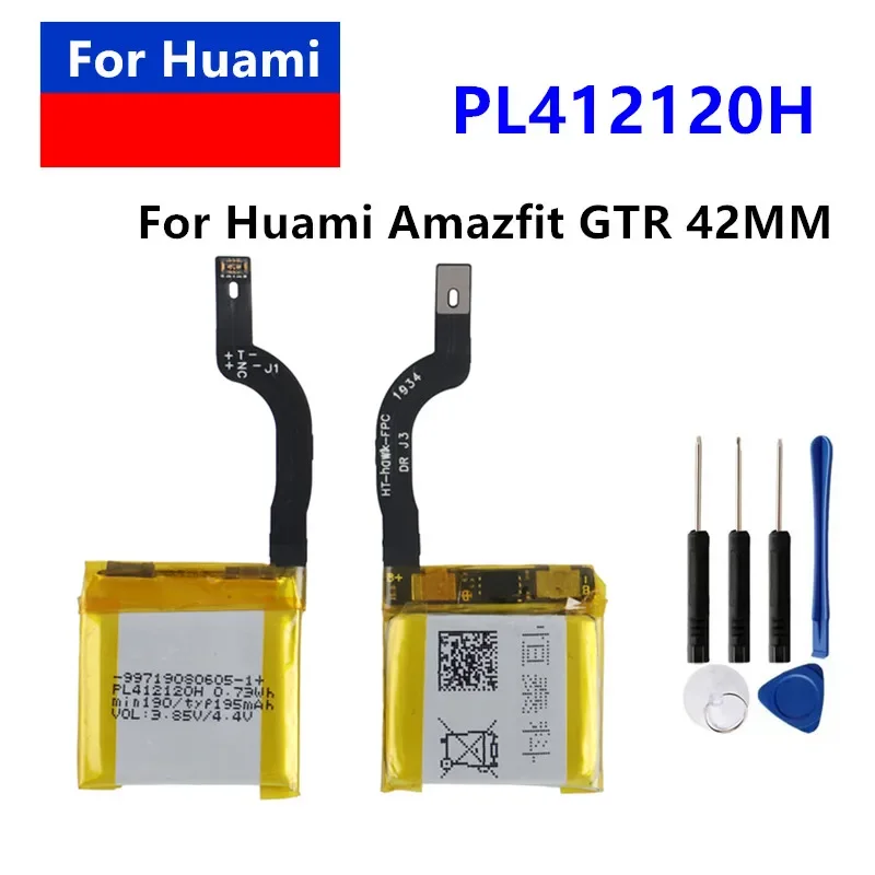ПЛ 412120 Оригинальный сменный аккумулятор H для Huami Amazfit GTR 42 мм 195 мАч PL 412120 412120 Аккумулятор для умных часов + инструменты
ПЛ 412120 Оригинальный сменный аккумулятор H для Huami Amazfit GTR 42 мм 195 мАч PL 412120 412120 Аккумулятор для умных часов + инструменты