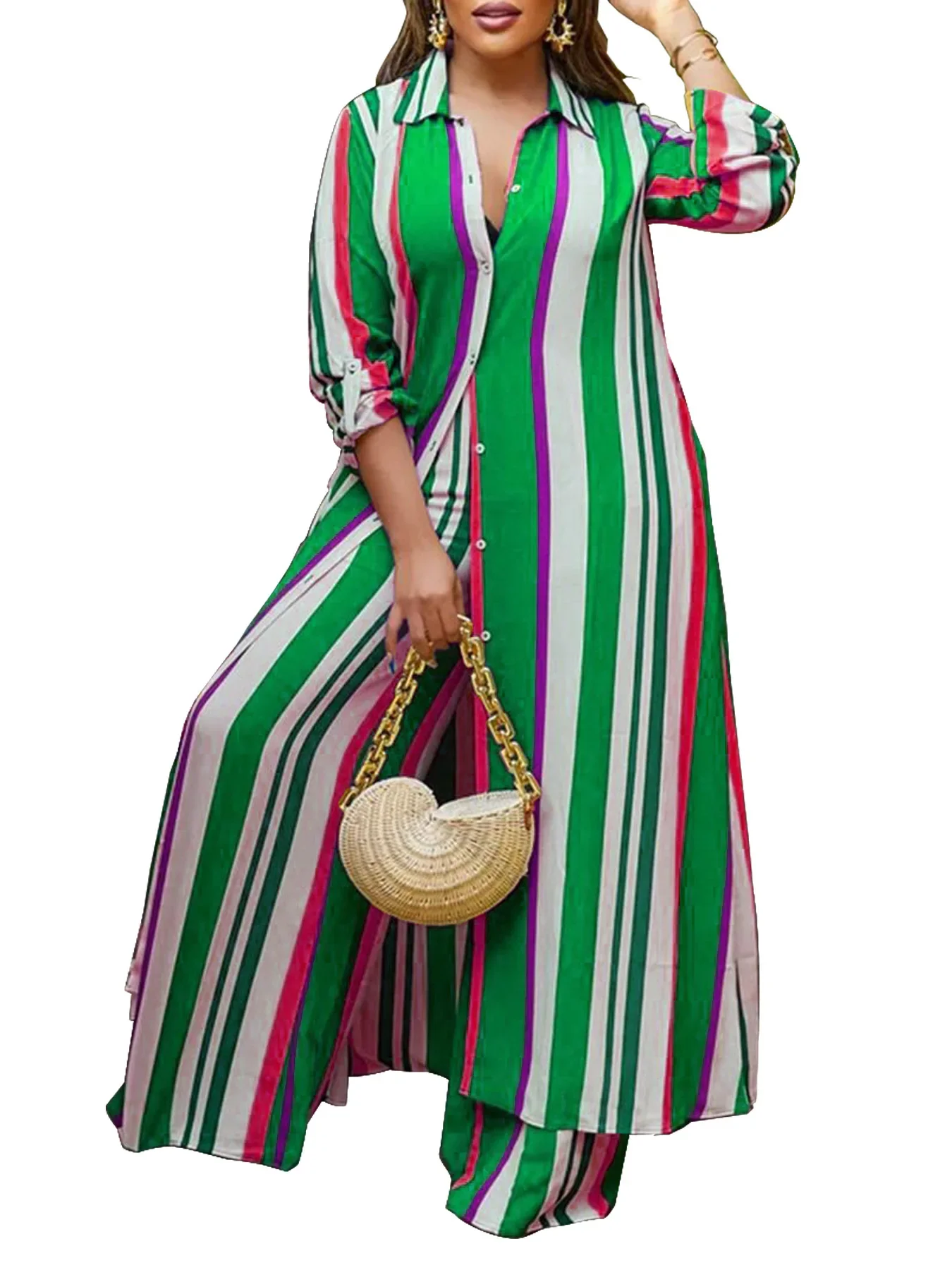 Autumn Spring African Women Long Sleeve V-neck Polyester 2 Piece Top Long Pant Matching Sets XL-5XL African Clothes Women
Autumn Spring African Women Long Sleeve V-neck Polyester 2 Piece Top Long Pant Matching Sets XL-5XL African Clothes Women