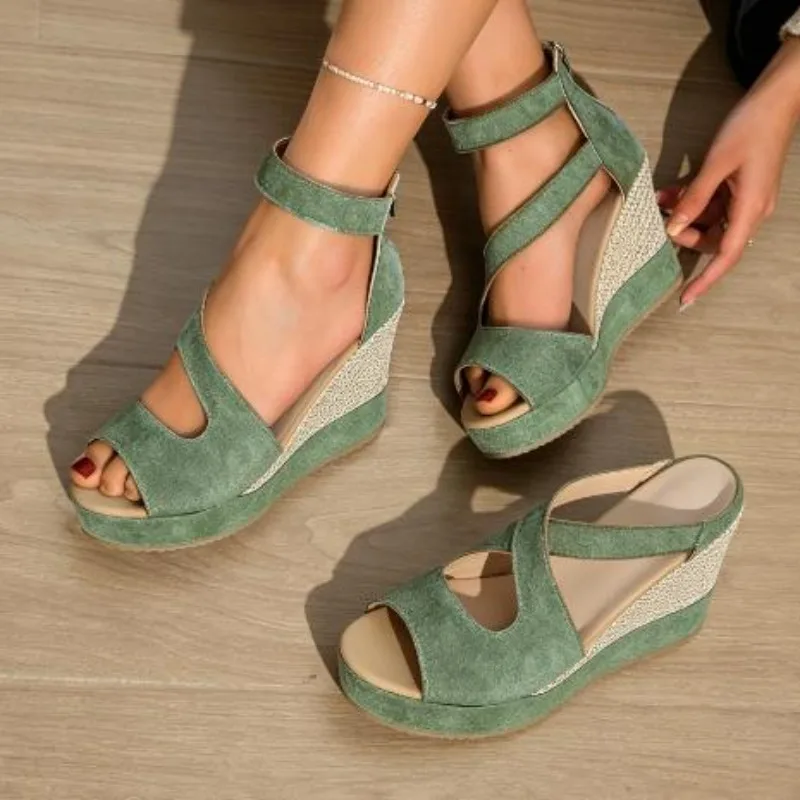 2026 Hot Selling New Wood Grain Heel Peep Toe Wedge Sandals Women's High Heel Ankle Strap Platform Sandals Pumps
2026 Hot Selling New Wood Grain Heel Peep Toe Wedge Sandals Women's High Heel Ankle Strap Platform Sandals Pumps