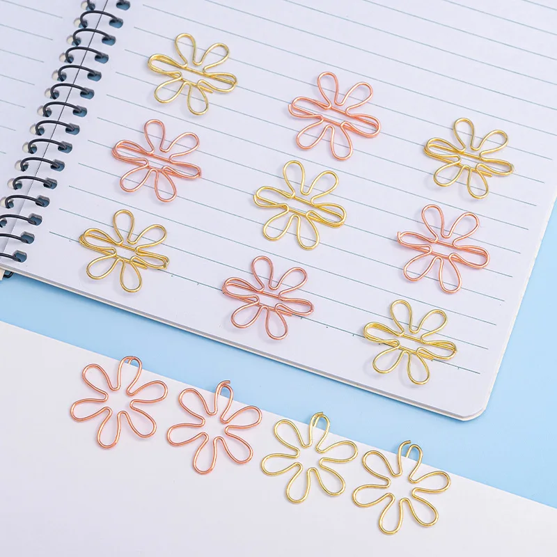 20pcs Golden Flower Shaped Paperclip Rice Shaped Colored Metal Paperclip Scrapbooking Decoration Clip School and Office Supplies
20pcs Golden Flower Shaped Paperclip Rice Shaped Colored Metal Paperclip Scrapbooking Decoration Clip School and Office Supplies