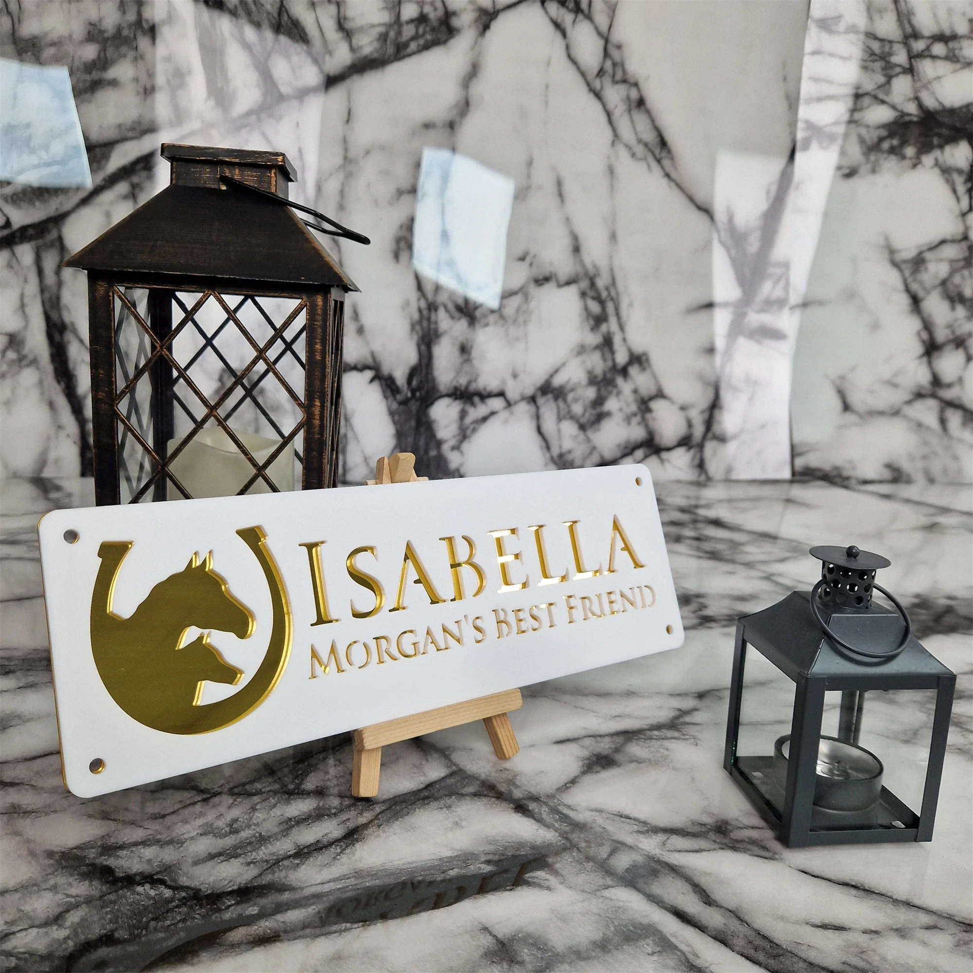 Personalized Horse Stable Name Sign Custom Laser Acrylic Horse Door Plate Black White Stable Plaque Horse Head Outdoor House
Personalized Horse Stable Name Sign Custom Laser Acrylic Horse Door Plate Black White Stable Plaque Horse Head Outdoor House