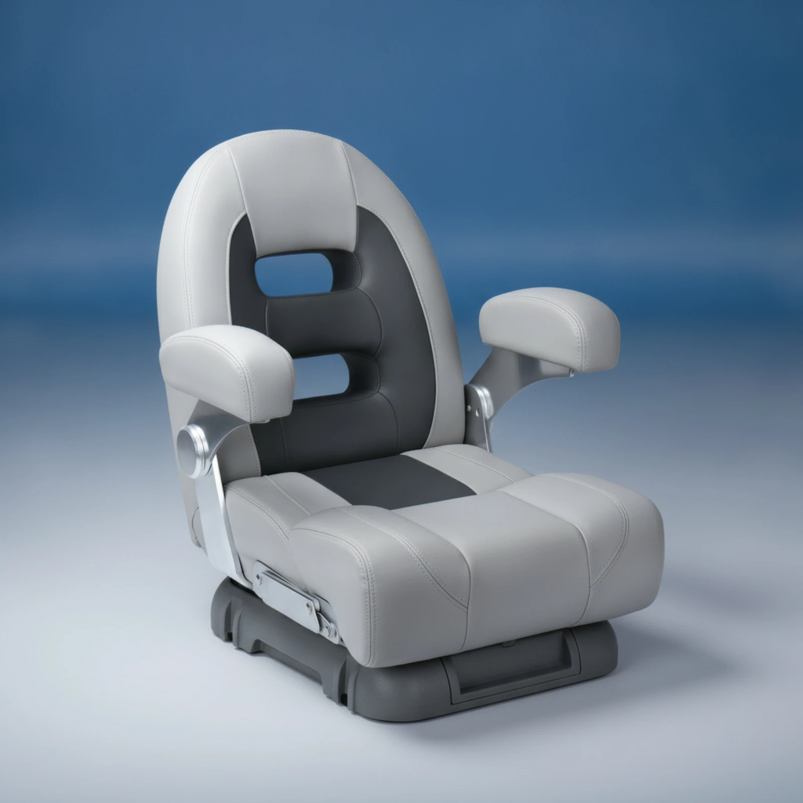 Helm's Chair with Armrests Comfortable High-Back Marine Seat Helm Chair with Armrest Heavy-Duty Seating Anti-Rust
Helm's Chair with Armrests Comfortable High-Back Marine Seat Helm Chair with Armrest Heavy-Duty Seating Anti-Rust