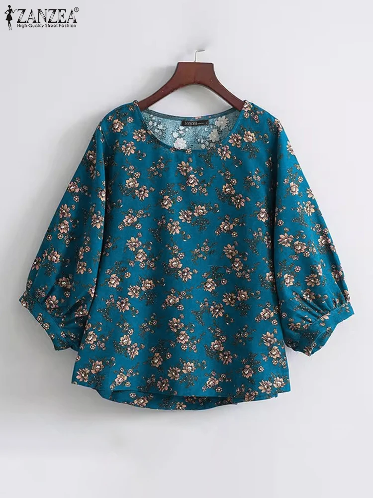 Fashion 3/4 Sleeve O Neck Blusas ZANZEA Women Korean Tops Summer Autumn Floral Printed Blouses 2025 Casual Loose Bohemian Tunic
Fashion 3/4 Sleeve O Neck Blusas ZANZEA Women Korean Tops Summer Autumn Floral Printed Blouses 2025 Casual Loose Bohemian Tunic