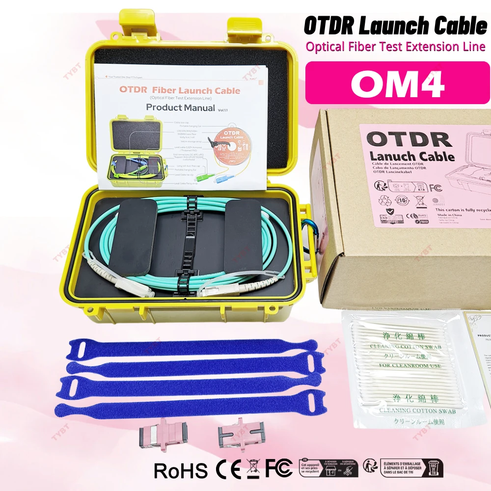 OM4 SC/LC FC UPC 500M Multimode Fiber Optic OTDR Launch Cable Ring MM,0.5KM SC,FC,LC/UPC I/P Lead,LC/SC/UPC On O/P Lead
OM4 SC/LC FC UPC 500M Multimode Fiber Optic OTDR Launch Cable Ring MM,0.5KM SC,FC,LC/UPC I/P Lead,LC/SC/UPC On O/P Lead