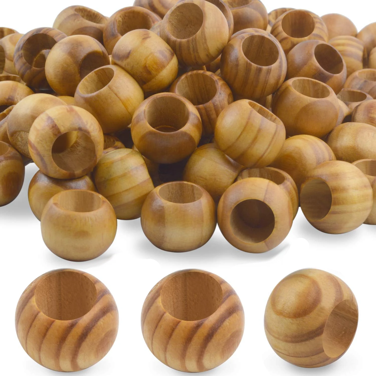 100Pcs Diameter Round Loose Spacer Beads Large Hole (10mm) Wooden Craft Beads with Beautiful Grain for DIY Handmade Decorations
100Pcs Diameter Round Loose Spacer Beads Large Hole (10mm) Wooden Craft Beads with Beautiful Grain for DIY Handmade Decorations