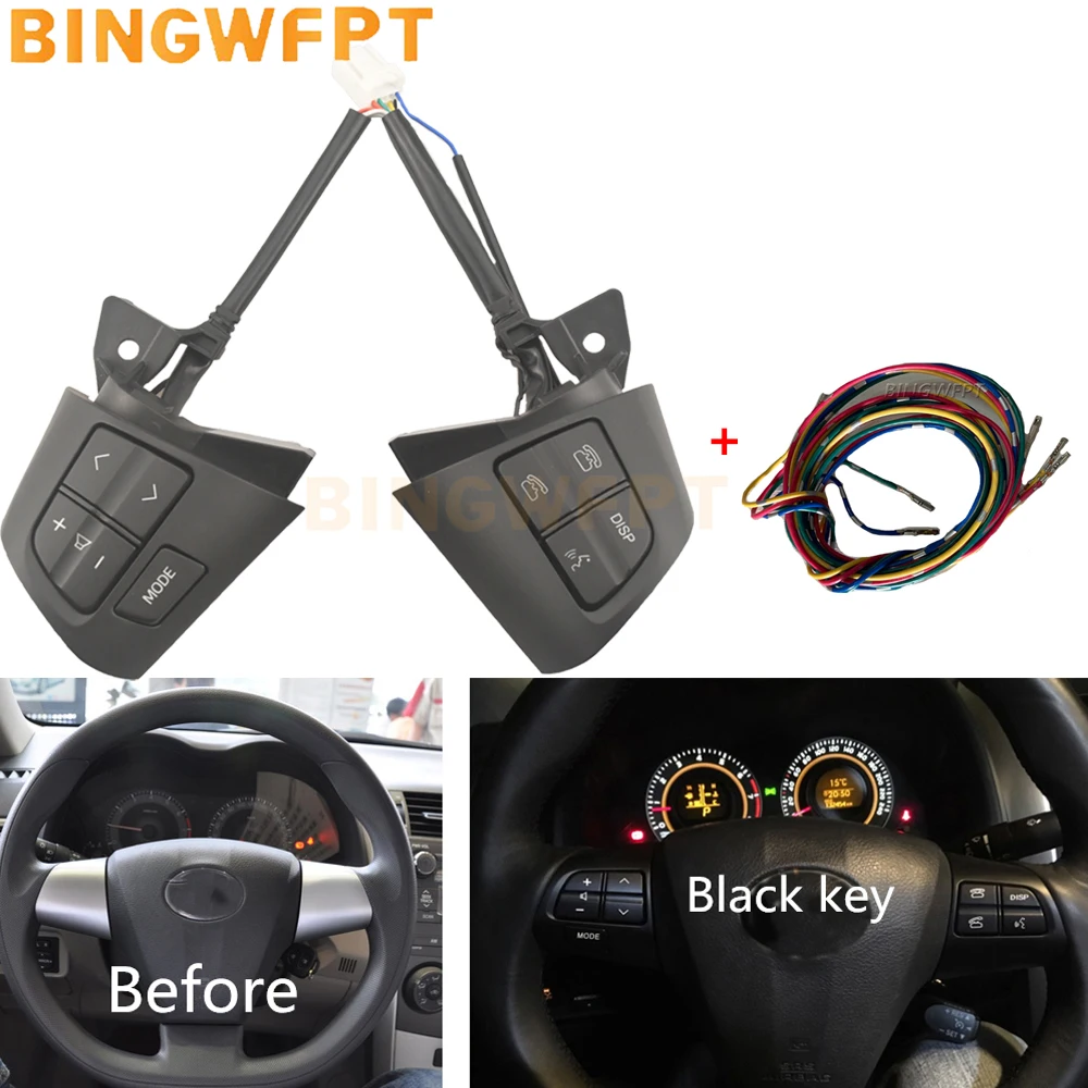 BINGWFPT для Toyota RAV4 2011 2012 2013 RAV4 2011 AT 2012-2013 2.4AT 2.0AT кнопка управления аудиосистемой рулевого колеса с проводом
BINGWFPT для Toyota RAV4 2011 2012 2013 RAV4 2011 AT 2012-2013 2.4AT 2.0AT кнопка управления аудиосистемой рулевого колеса с проводом