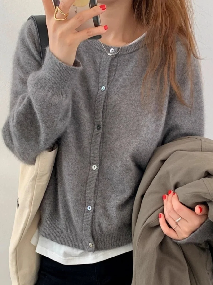 Женский открытый кардиган Camere, круглый вязаный свитер, свободный крой, осень-зима, новый утягивающий базовый слой irt
Женский открытый кардиган Camere, круглый вязаный свитер, свободный крой, осень-зима, новый утягивающий базовый слой irt