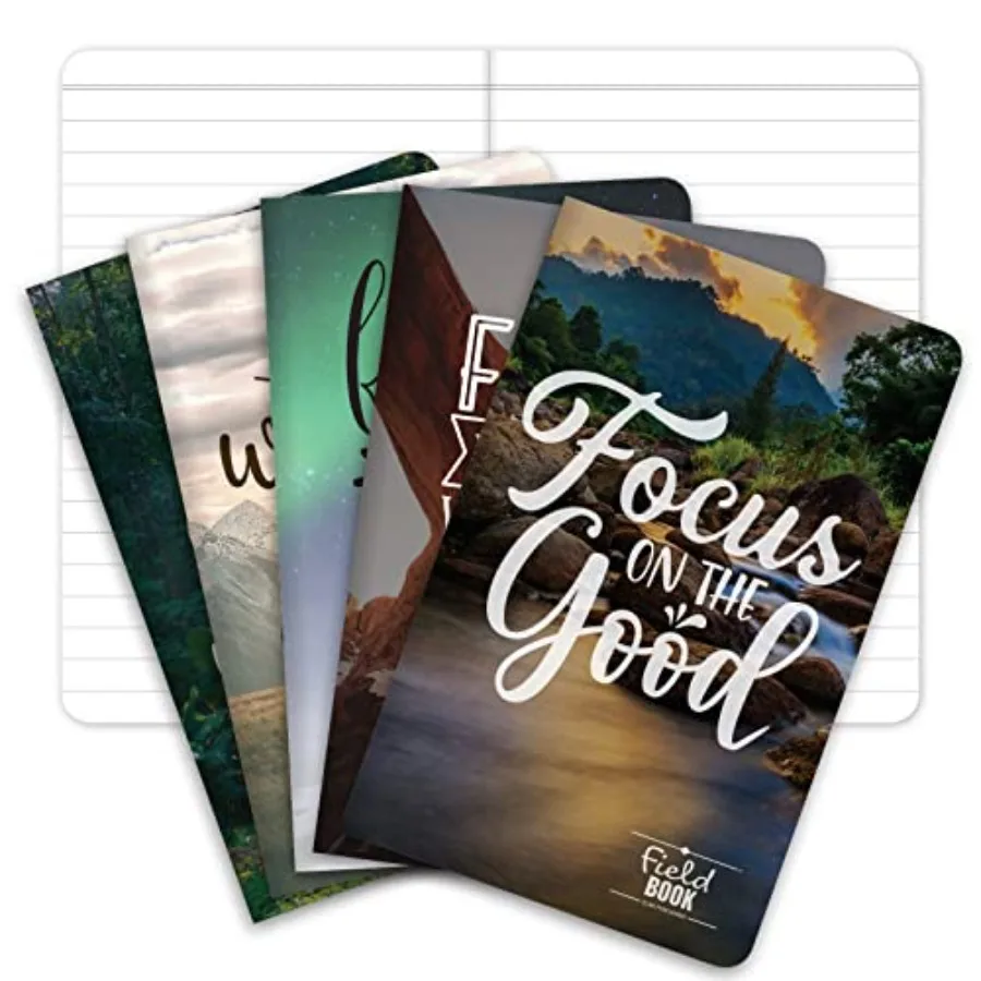 Field Notebook/Pocket Journal - 3.5"x5.5" - Photo Inspiration Covers - Lined Memo Book - Pack of 5
Field Notebook/Pocket Journal - 3.5"x5.5" - Photo Inspiration Covers - Lined Memo Book - Pack of 5