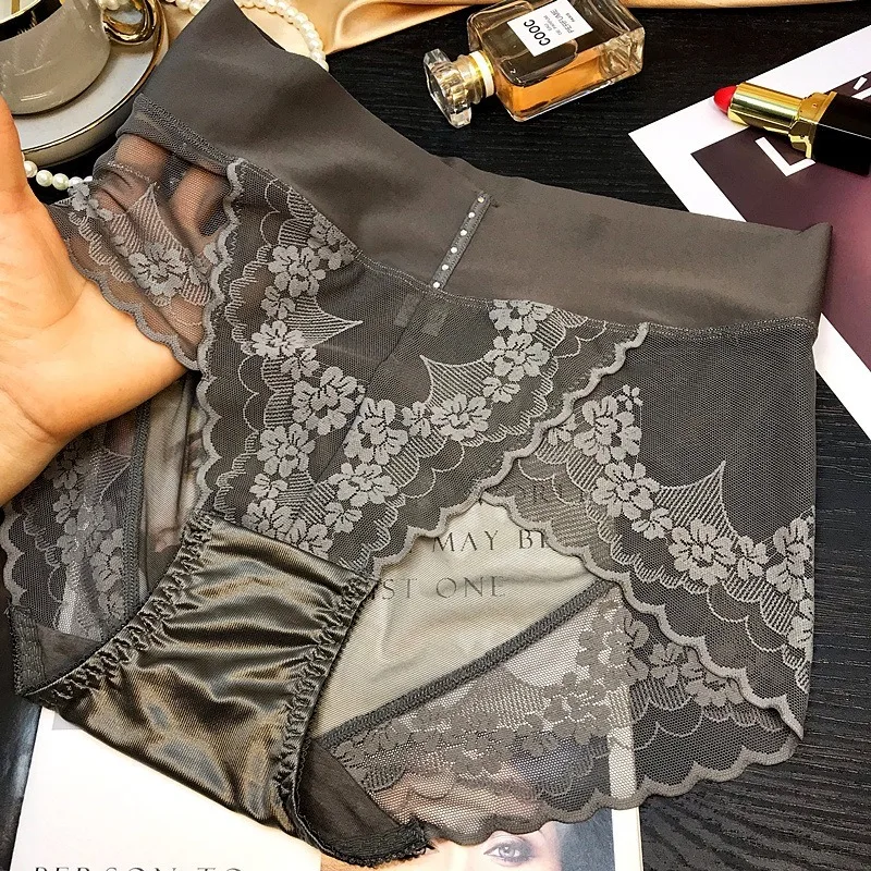 Lace High Waist Abdomen Underwear Women Plus Size Butt-up Femme Panties Sexy Seamless Lingerie Breathable Cotton Crotch Briefs
Lace High Waist Abdomen Underwear Women Plus Size Butt-up Femme Panties Sexy Seamless Lingerie Breathable Cotton Crotch Briefs