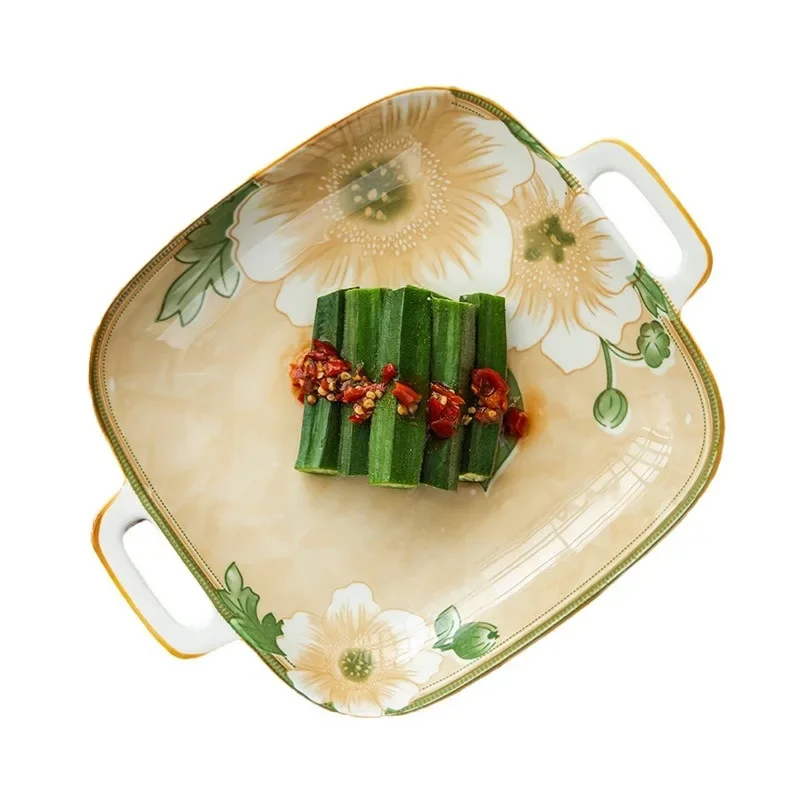 Ceramic Vegetable 2024 New Camellia Creative Personality Binaural Household High-end Salad Bowl
Ceramic Vegetable 2024 New Camellia Creative Personality Binaural Household High-end Salad Bowl