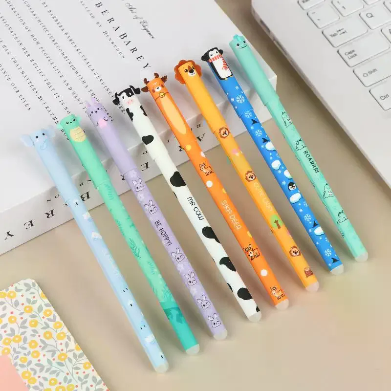 8Pcs Cartoon Animal Erasable Gel Pens 0.5mm Colorful Ink Ballpoint Pens Smooth Writing For Office School Stationery Supplies
8Pcs Cartoon Animal Erasable Gel Pens 0.5mm Colorful Ink Ballpoint Pens Smooth Writing For Office School Stationery Supplies