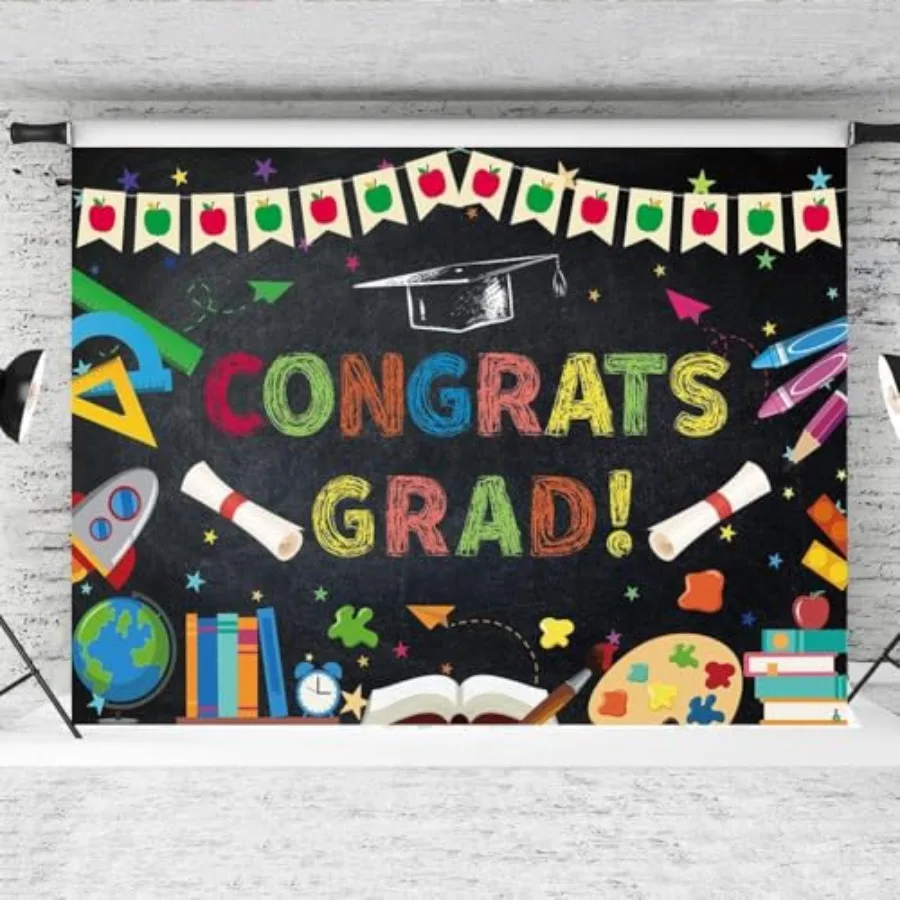 2026 Kindergarten Graduation Backdrop Class of 2026 Pre-k Congratulation Graduate Congrat Background Blackboard Bachelor Cap Gr
2026 Kindergarten Graduation Backdrop Class of 2026 Pre-k Congratulation Graduate Congrat Background Blackboard Bachelor Cap Gr
