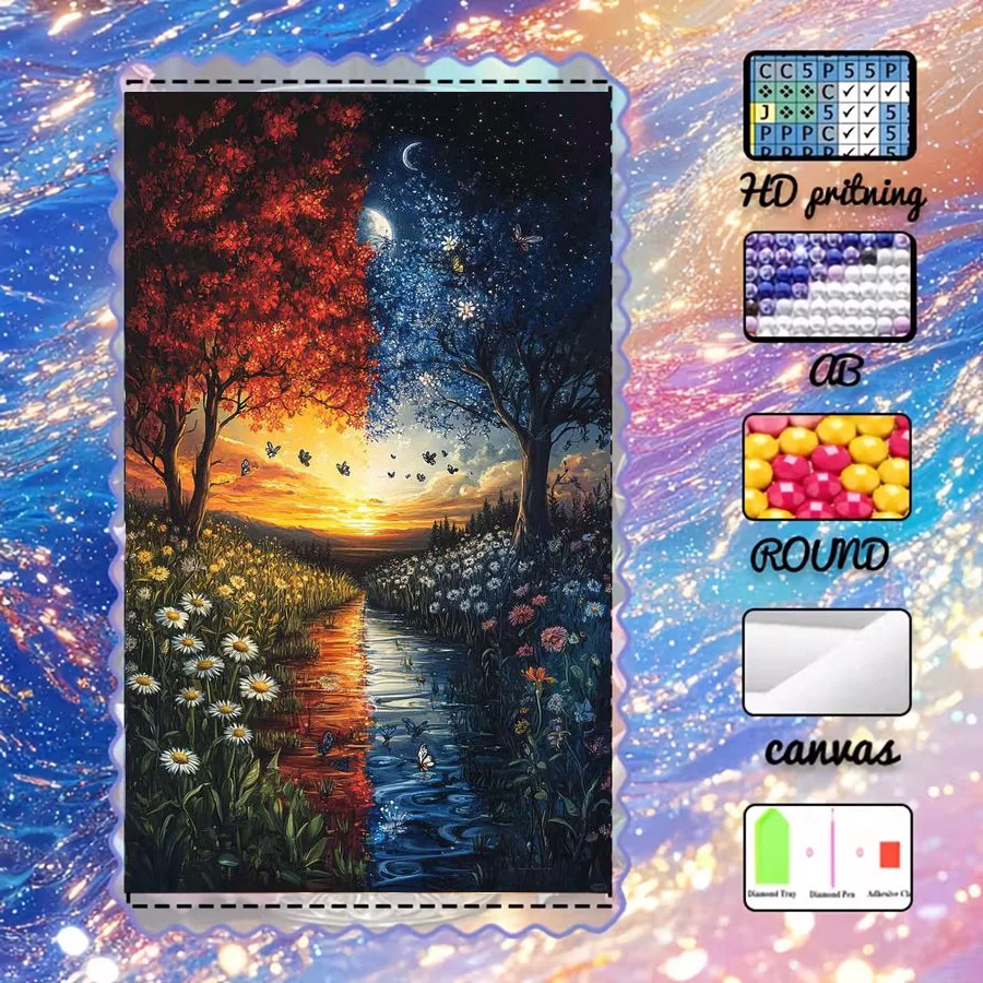 1 piece - 5D-DIY - Flocking cloth - Special drill - Diamond painting set - Natural landscape - Mosaic - Diamond art
1 piece - 5D-DIY - Flocking cloth - Special drill - Diamond painting set - Natural landscape - Mosaic - Diamond art