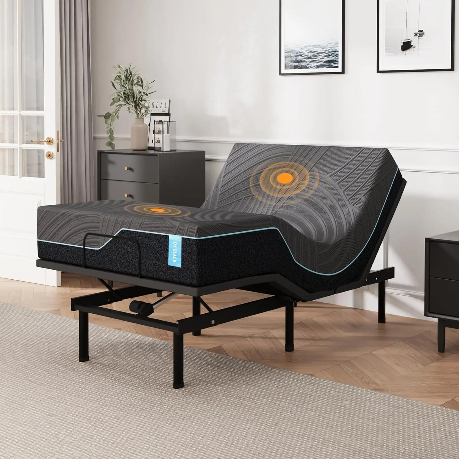 Twin XL Adjustable Bed Frame Remote Control Head Foot Incline Massage Zero Gravity 14in Memory Foam Mattress 80x38, Custom
Twin XL Adjustable Bed Frame Remote Control Head Foot Incline Massage Zero Gravity 14in Memory Foam Mattress 80x38, Custom