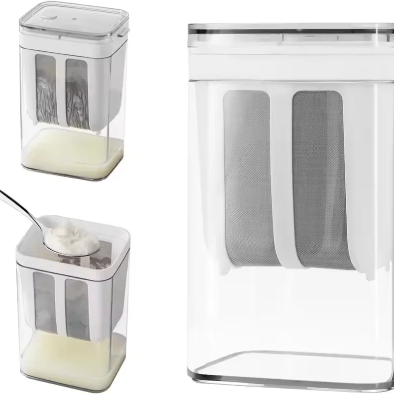 Greek Yogurt Strainer Stainless Steel Whey Separator Fine Mesh Yogurt Filter Homemade Cheese Maker Kitchen Tool With Lid
Greek Yogurt Strainer Stainless Steel Whey Separator Fine Mesh Yogurt Filter Homemade Cheese Maker Kitchen Tool With Lid