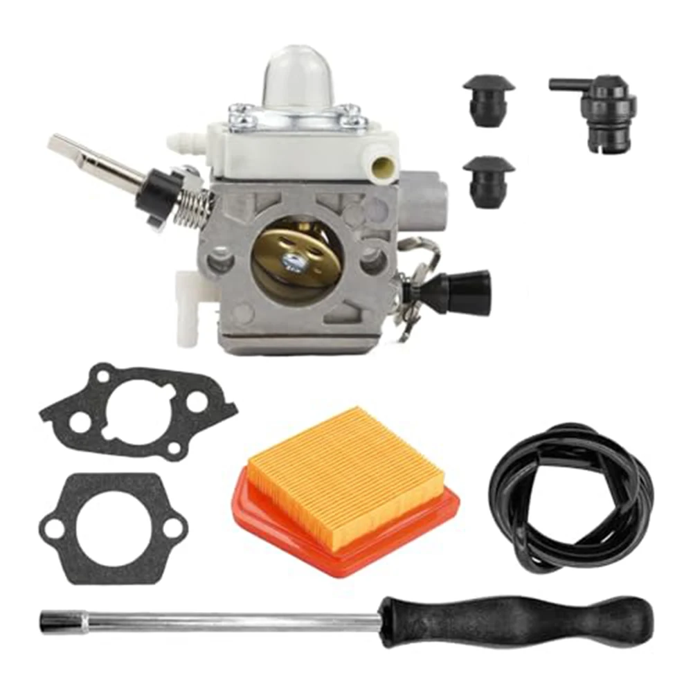 Carburetor Kit for FS240 FS240C and FS260C Contains Air Filter Spark Filter Oil Filter and Gaskets for Full Overhaul
Carburetor Kit for FS240 FS240C and FS260C Contains Air Filter Spark Filter Oil Filter and Gaskets for Full Overhaul