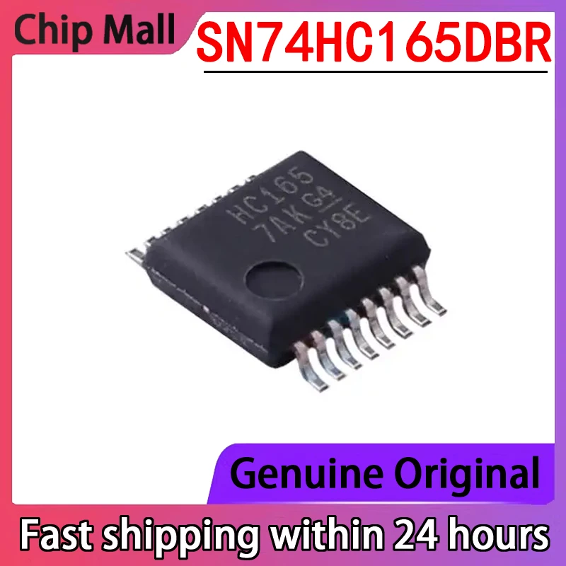 New SN74HC165DBR SN74HC165 Encapsulated SSOP16 8-bit Parallel Load Shift Register
New SN74HC165DBR SN74HC165 Encapsulated SSOP16 8-bit Parallel Load Shift Register