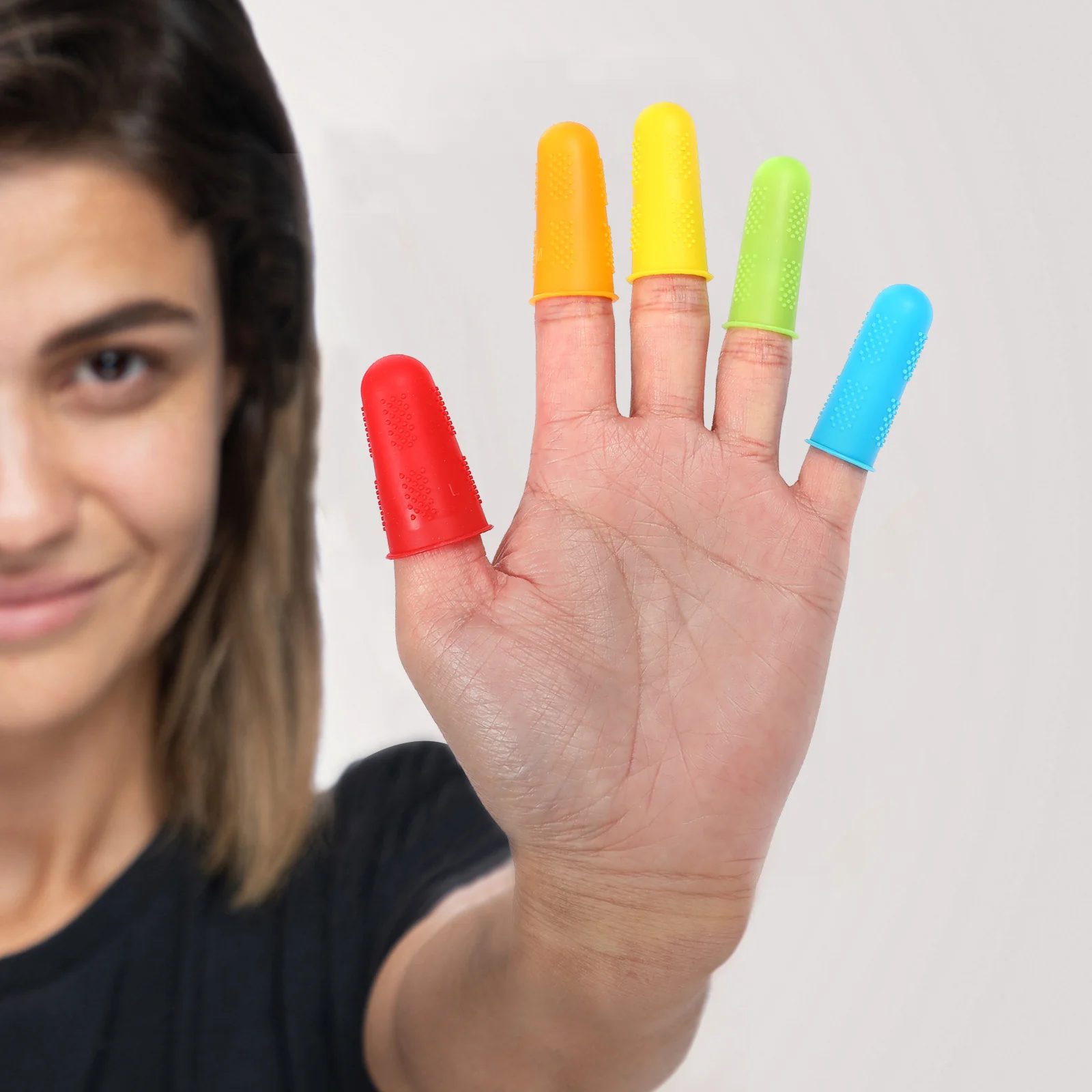 15 Pcs Protector Protective Case Child Mittens Thimbles for Hand Sewing Silica Gel Finger Sleeves
15 Pcs Protector Protective Case Child Mittens Thimbles for Hand Sewing Silica Gel Finger Sleeves