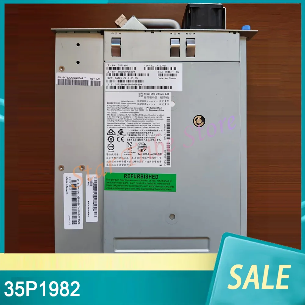 35P1982 LTO6 Ultrium 6-H Tape Drive 100% Tested Fast Ship
35P1982 LTO6 Ultrium 6-H Tape Drive 100% Tested Fast Ship