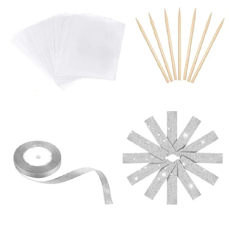 Y50A-72Pack Карамельные палочки и палочки для конфет, набор для изготовления карамели с серебряной блестящей лентой
Y50A-72Pack Карамельные палочки и палочки для конфет, набор для изготовления карамели с серебряной блестящей лентой