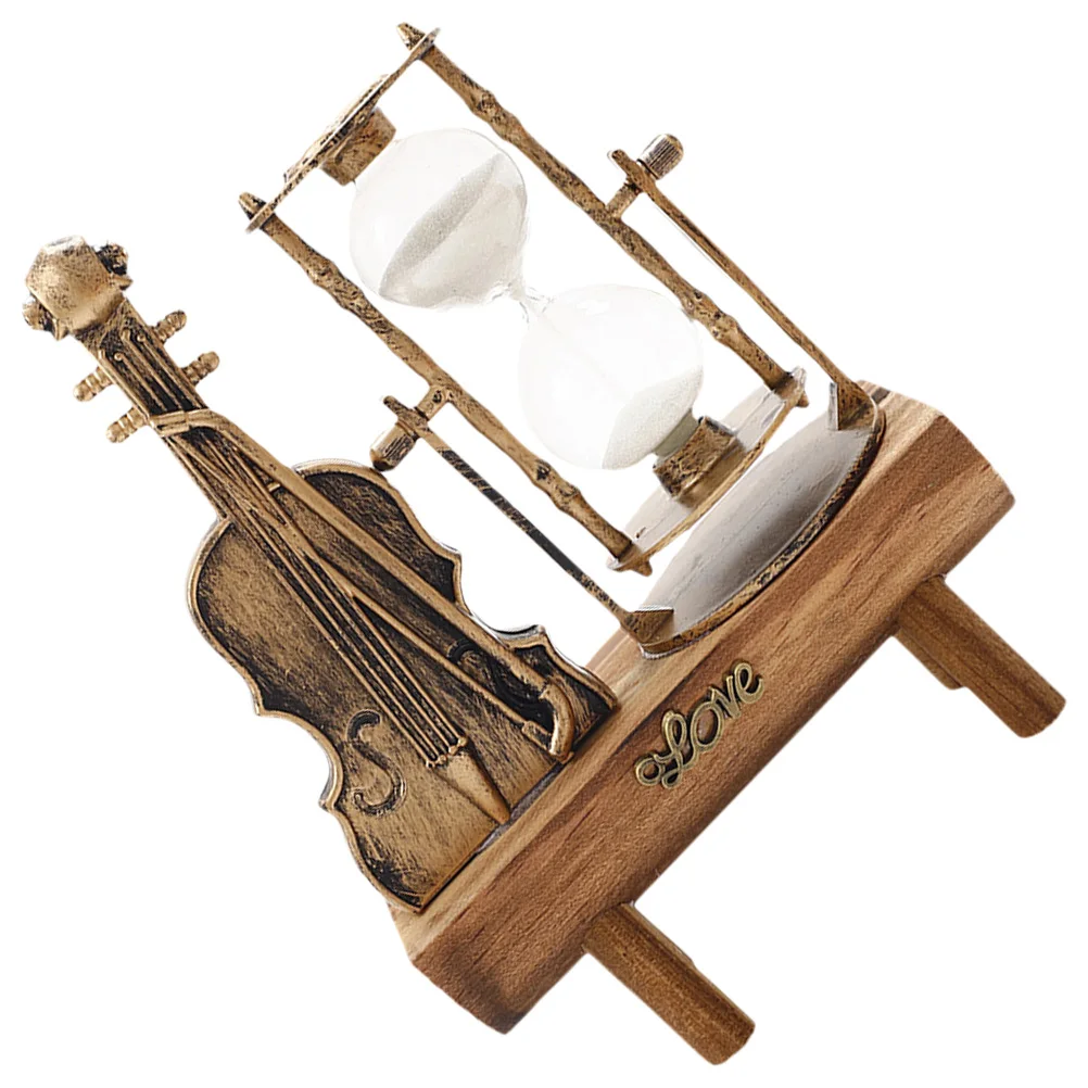 Vintage Violin Retro Desktop Desktop Sand Glass Decor Hourglass Ornament Wooden Creative Decor Metal Long Life Creative
Vintage Violin Retro Desktop Desktop Sand Glass Decor Hourglass Ornament Wooden Creative Decor Metal Long Life Creative
