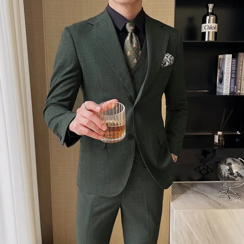 T338 2024 High-quality Fashion Casual (suit + Vest + Trousers) Wedding Suit Three Colors Spring and Summer Men's Professional Su
T338 2024 High-quality Fashion Casual (suit + Vest + Trousers) Wedding Suit Three Colors Spring and Summer Men's Professional Su