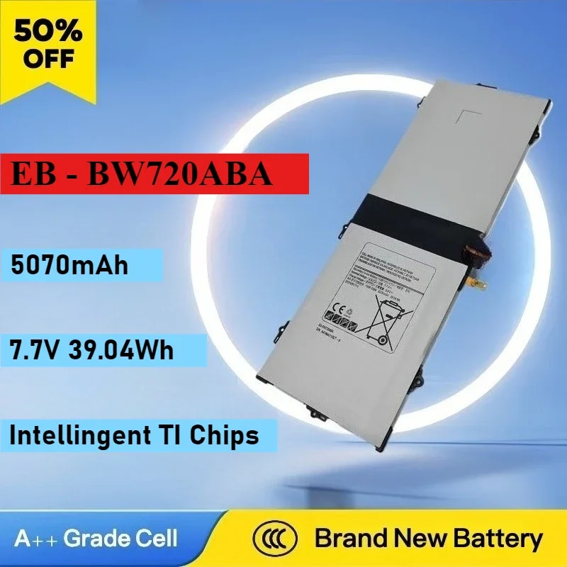 5070mAh EB-BW720ABA Brand New Battery for Samsung Galaxy Book 12 SM-W720 Chromebook Titan V2 XE521QA SM-W727V XE520QAB
5070mAh EB-BW720ABA Brand New Battery for Samsung Galaxy Book 12 SM-W720 Chromebook Titan V2 XE521QA SM-W727V XE520QAB