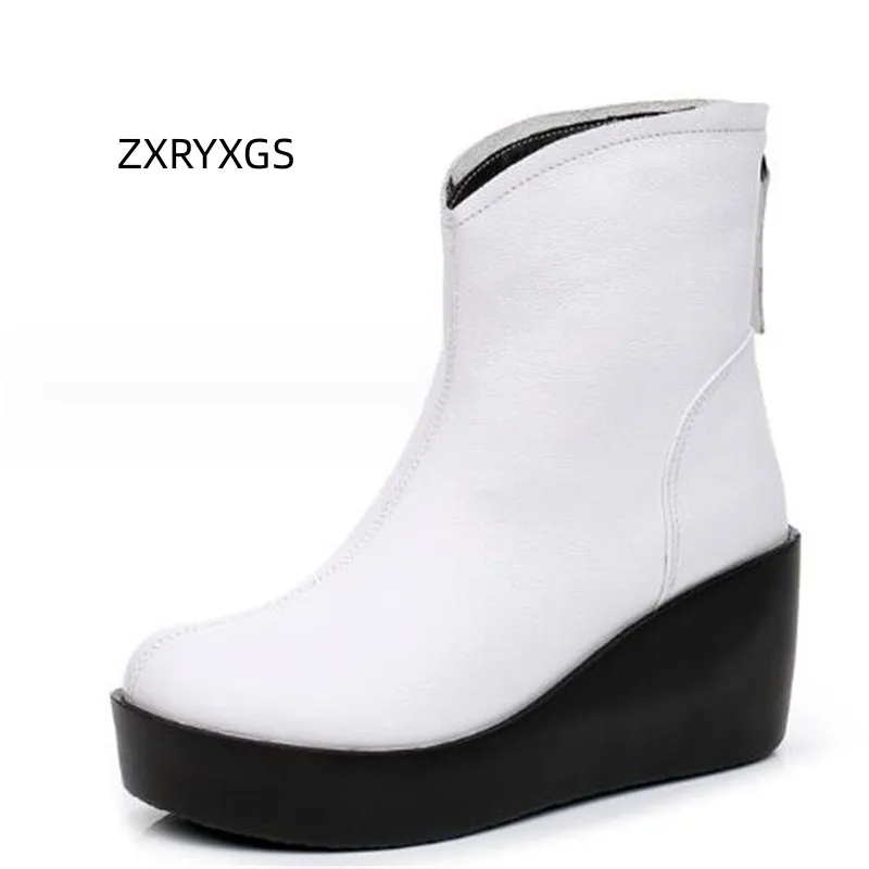 ZXRYXGS Premium Full Cowhide Platform Wedges Boots High Heels 2024 Autumn Winter Warm Plush Snow Boots Women Large Size Boots
ZXRYXGS Premium Full Cowhide Platform Wedges Boots High Heels 2024 Autumn Winter Warm Plush Snow Boots Women Large Size Boots