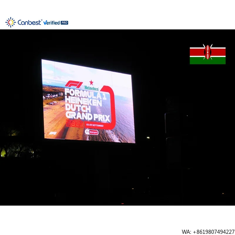 P6 7680X4800mm 25.2X15.75ft Large Size High Brightness Outdoor LED Billboard Display Screen for Kenya Giant Urban Commercial Adv
P6 7680X4800mm 25.2X15.75ft Large Size High Brightness Outdoor LED Billboard Display Screen for Kenya Giant Urban Commercial Adv