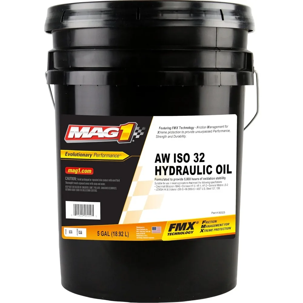 US Shipping Hydraulic Oil ISO 32 Grade 5 Gal AW Fluid for Hydraulic Systems
US Shipping Hydraulic Oil ISO 32 Grade 5 Gal AW Fluid for Hydraulic Systems