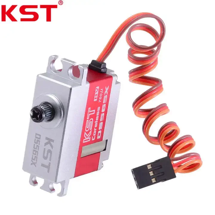 Digital metal gear servo KST DS565X for shell, chassis, wing, and head of remote control aircrafts
Digital metal gear servo KST DS565X for shell, chassis, wing, and head of remote control aircrafts