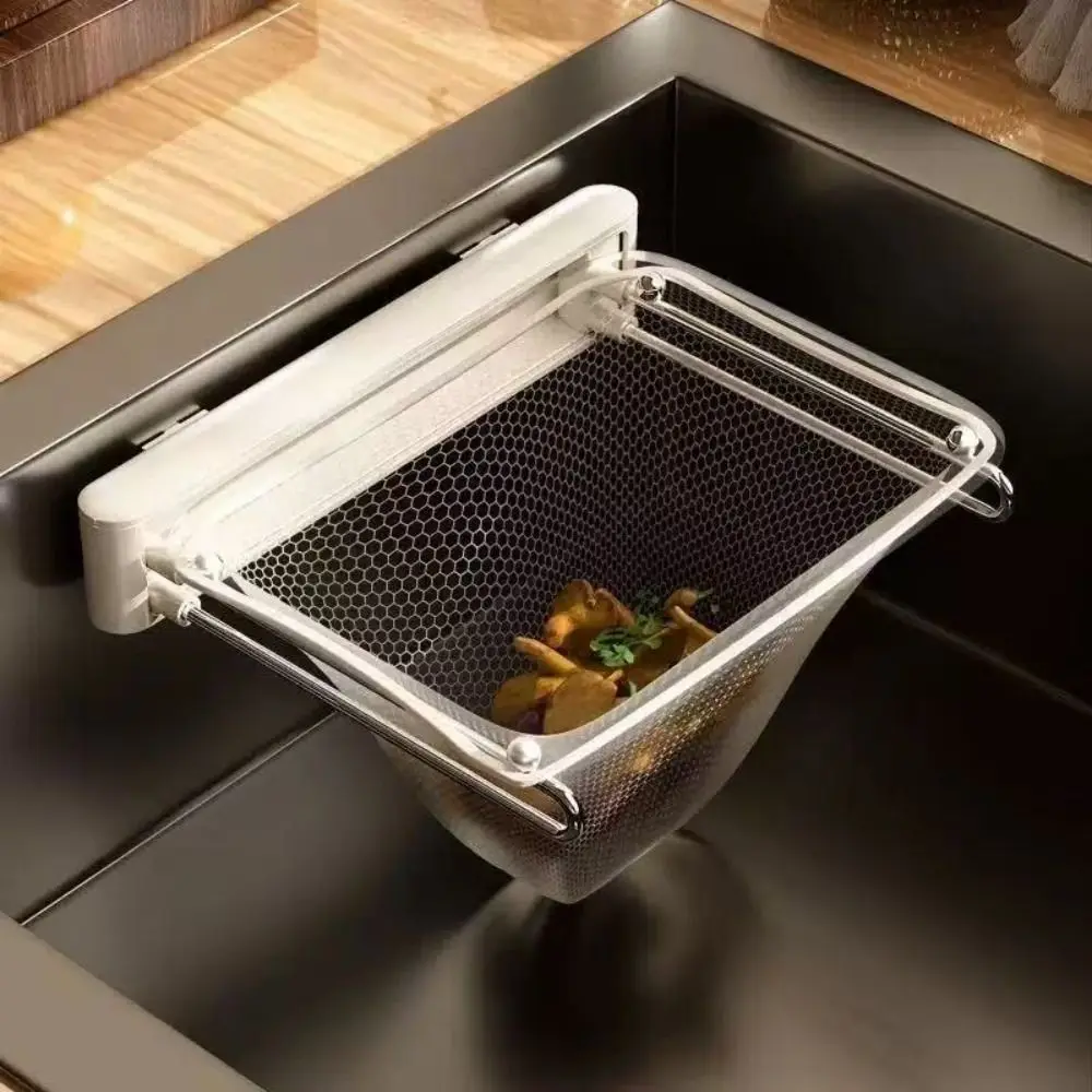 Foldable Kitchen Sink Filter Rack Strong Load-Bearing Mesh Filter Bag Corner Sink Strainer Non-slip Self-adhesive
Foldable Kitchen Sink Filter Rack Strong Load-Bearing Mesh Filter Bag Corner Sink Strainer Non-slip Self-adhesive