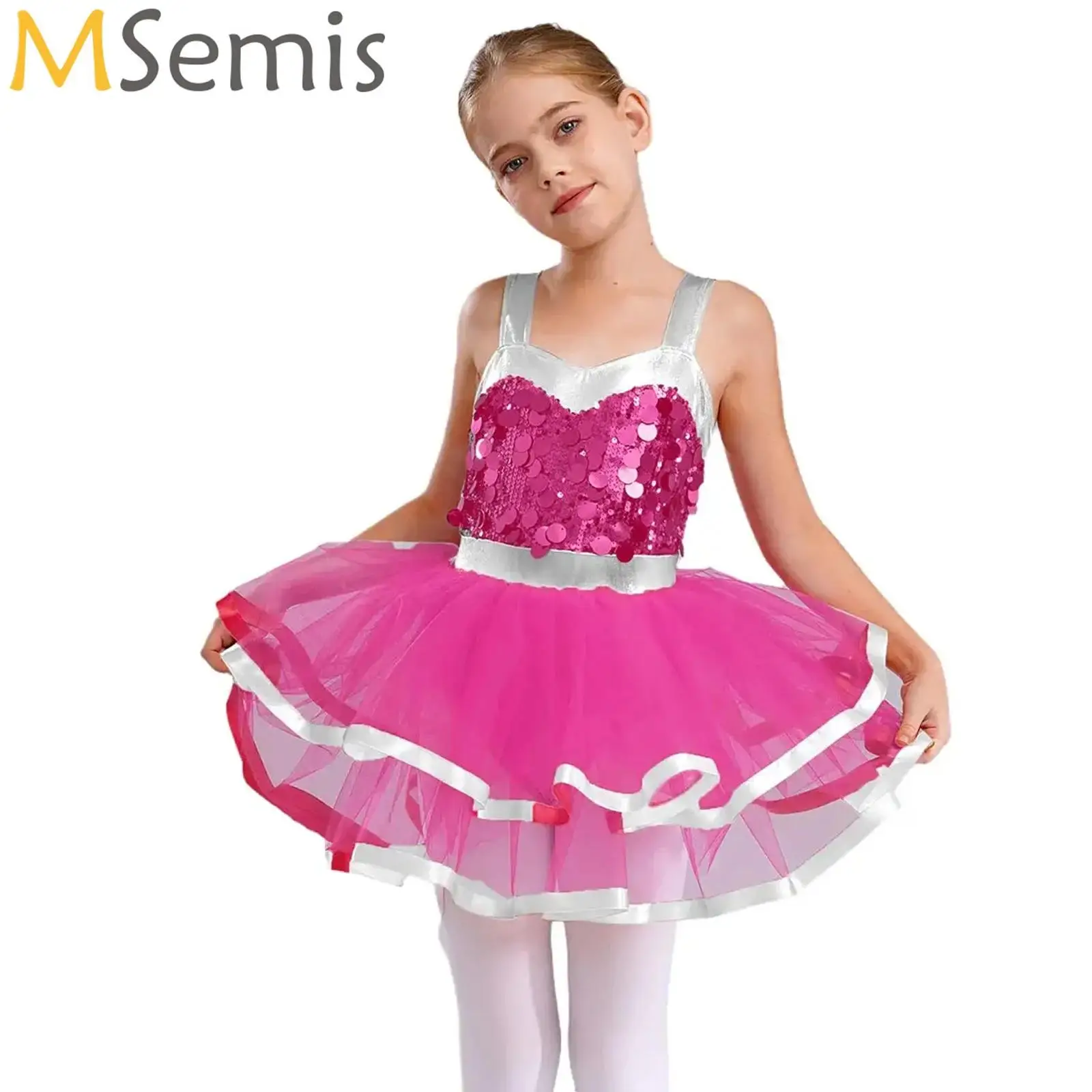 Kids Girls Sparkling Sequins Ballet Dance Tutu Dress Gymnastics Leotard Modern Latin Jazz Gymnastics Ballerina Stage Dancewear
Kids Girls Sparkling Sequins Ballet Dance Tutu Dress Gymnastics Leotard Modern Latin Jazz Gymnastics Ballerina Stage Dancewear