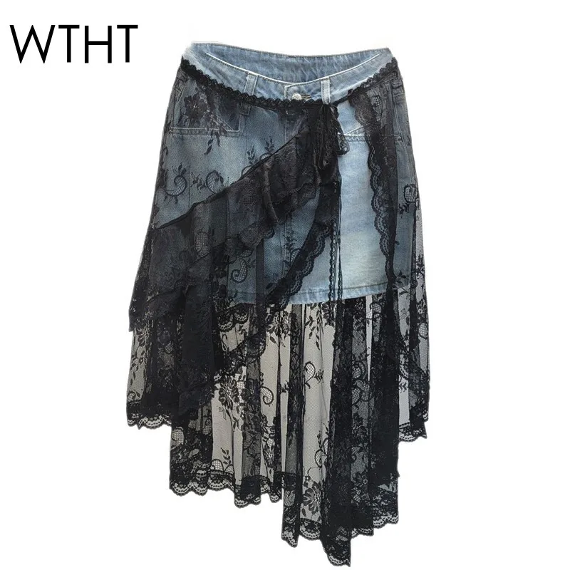 WTHT Fashion 2025 Summer Women's Irregular Gauze Design Denim Mini Skirts Vintage Hip-wrapping Loose A-line Skirt Female 1LS2031
WTHT Fashion 2025 Summer Women's Irregular Gauze Design Denim Mini Skirts Vintage Hip-wrapping Loose A-line Skirt Female 1LS2031