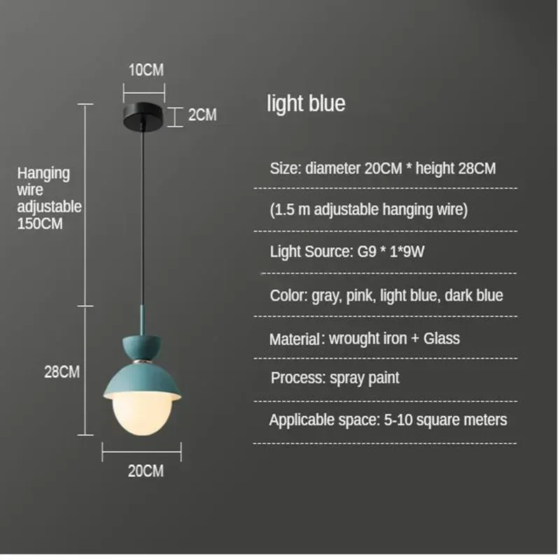 Modern Nordic LED Glass Ball Chandelier Colorful Lighting Fixture for Kitchen Restaurant Bedroom Home Decor
Modern Nordic LED Glass Ball Chandelier Colorful Lighting Fixture for Kitchen Restaurant Bedroom Home Decor