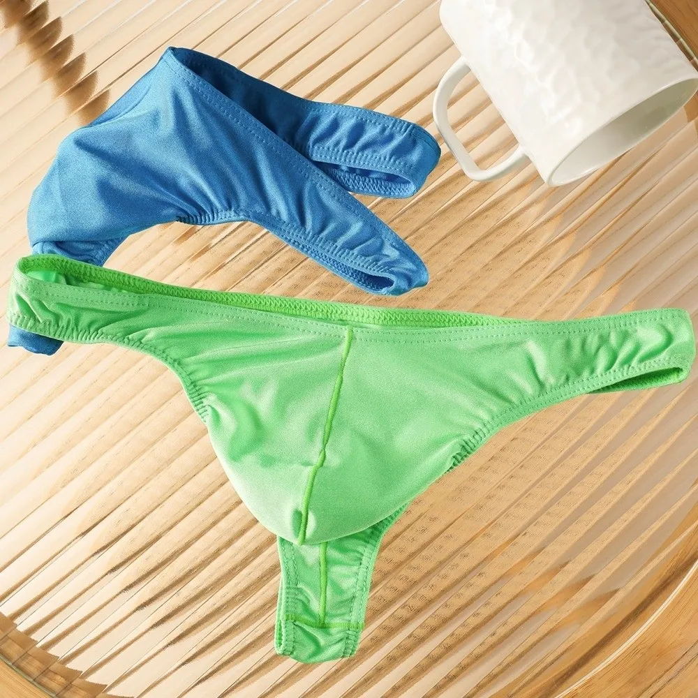 Comfortable Low Waist Men Ice Silk Thongs Thin Strap Underpants Men's Panties Underwear Solid Color Male Briefs Male
Comfortable Low Waist Men Ice Silk Thongs Thin Strap Underpants Men's Panties Underwear Solid Color Male Briefs Male